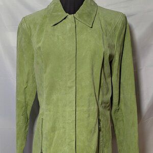 Bradley Bayou Peridot Green suede jacket